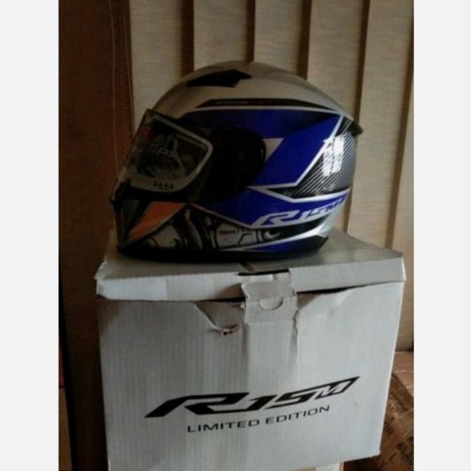 HELM YAMAHA R15M MOTO GP LIMITED EDITION ORIGINAL murah