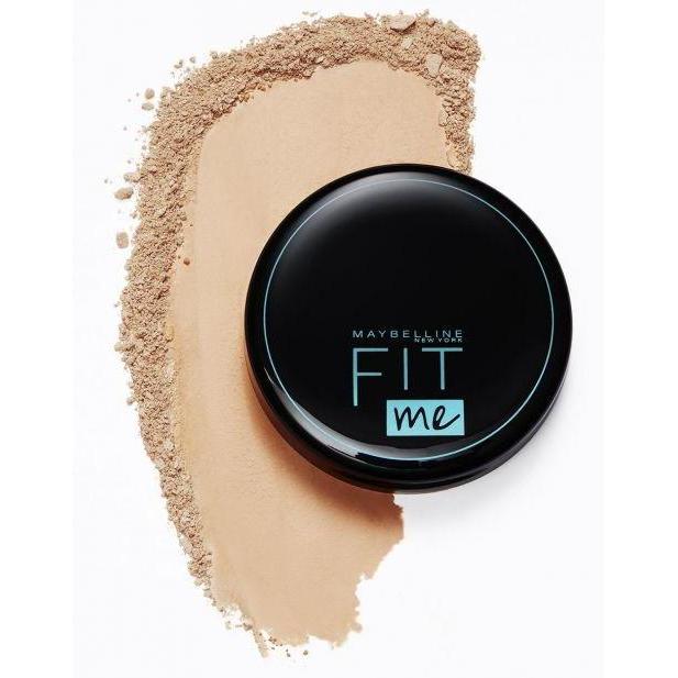 New MAYBELLINE FIT ME MATTE+PORELESS POWDER 12H SPF28 PA+++ Oil Control (BARU) Bedak Padat