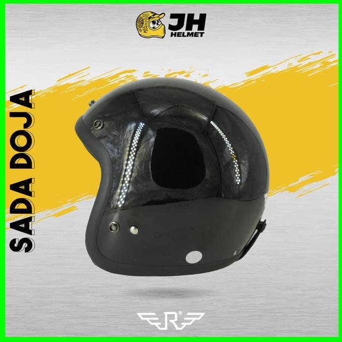 Helm Retro DOJA BLACK (Helm Classic / Helm Bogo / Helm Vespa)