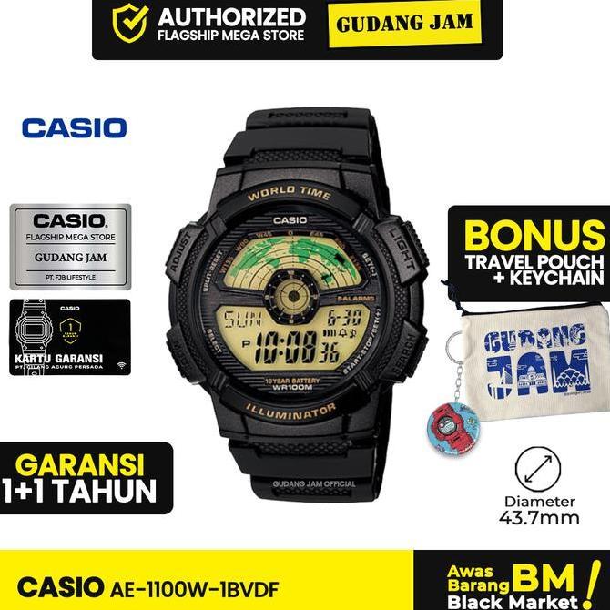 Casio General AE-1100W-1BVDF AE-1100W AE-1100 AE1100W AE1100