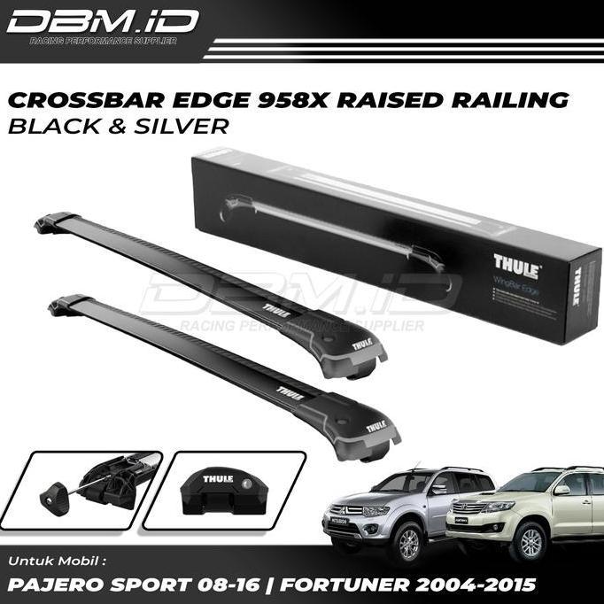Promo THULE Cross Bar Wingbar Edge Raised Railing Fortuner Pajero Lama 07-15 Diskon