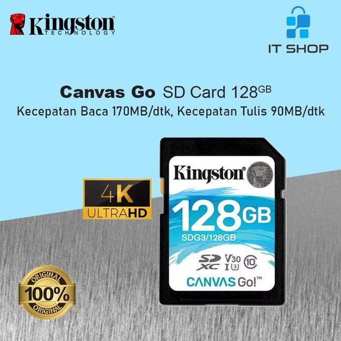 Kingston Canvas Go! Plus Kartu Memori
