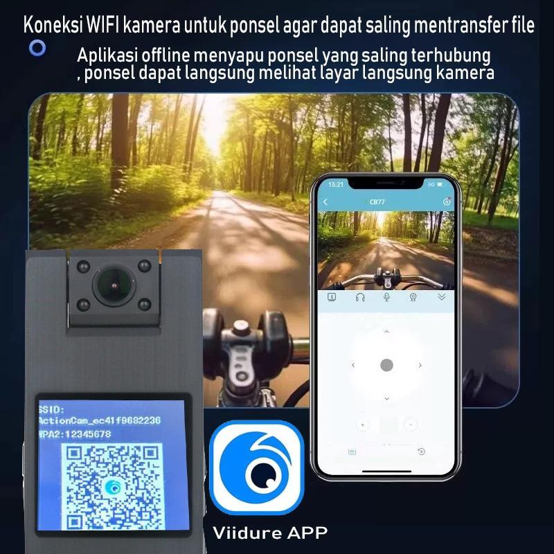 Sv Yicsee Wifi Action Camera 4K Kamera Motor Vlog  Cam 360 Kamera Olahraga Untuk Merekam Rapat