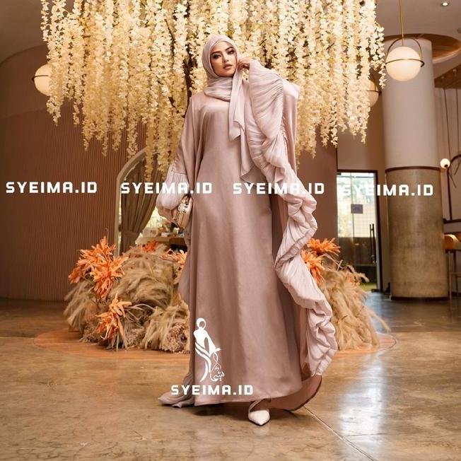 Adliyah Gamis Kaftan Exclusive Include Pashmina Kaftan Lebaran Gamis Kaftan Gamis Abaya Exclusive Ab