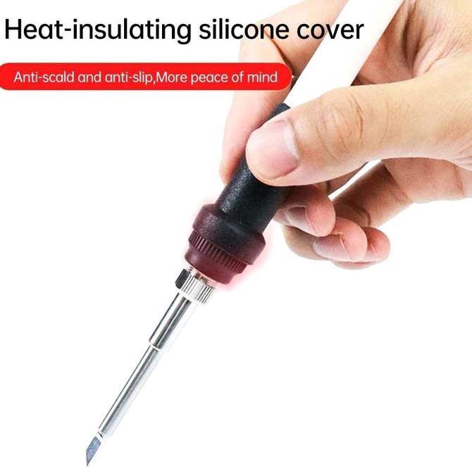 Diskon Handskit Solder Station Adjustable Temperature Anti-Static Oled 72W - T12A