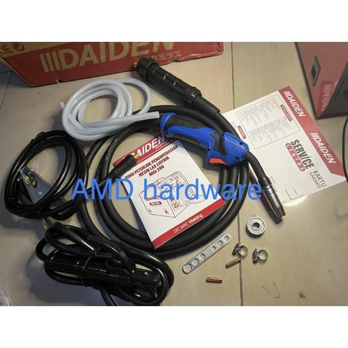 Miliki Original Daiden Migi200 Mesin Las Tanpa Gas Co2 Co 2 Mig Mag 200 A Gasless Migi 200 Lisensi D