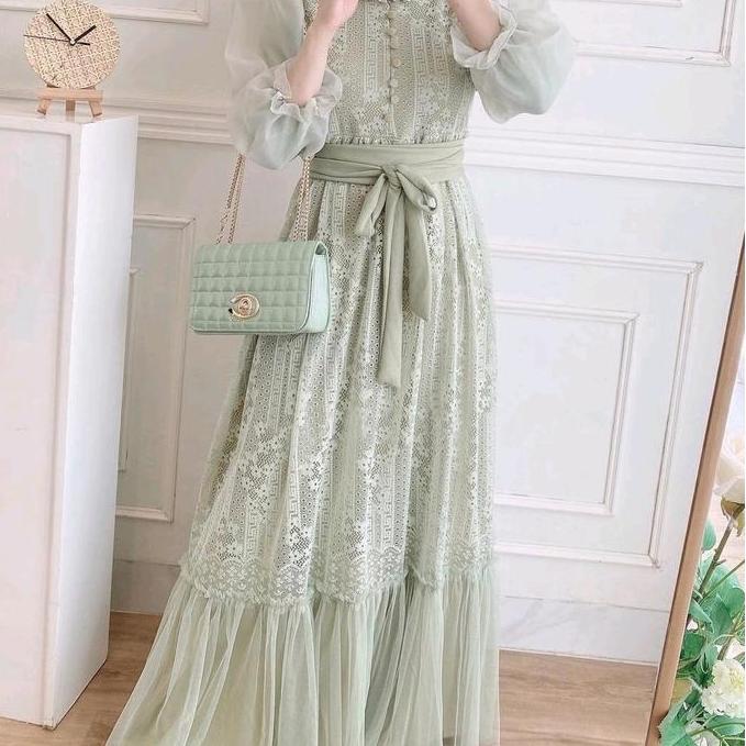 TnB88 Dress Gamis Nara cantik lebaran mewah 2025 ts