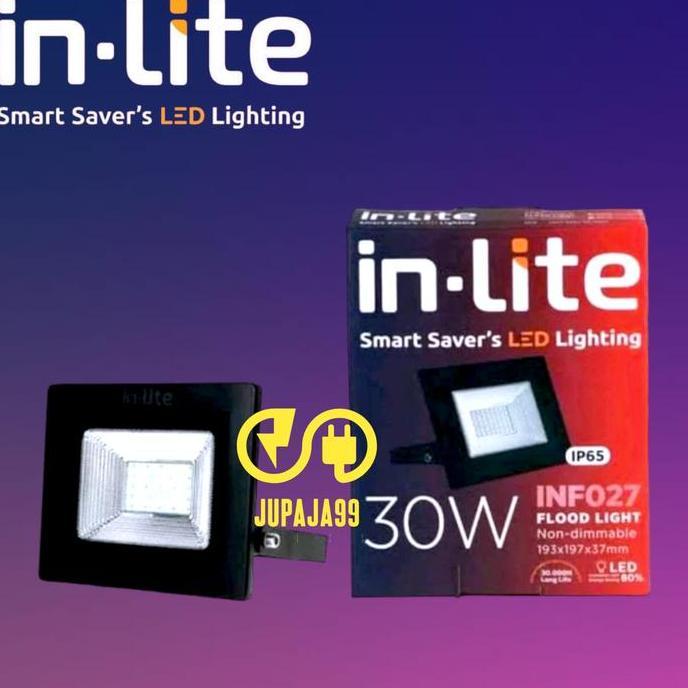 TERMURAH - LAMPU SOROT LED INLITE 30W 30 WATT INF027 FLOODLIGHT