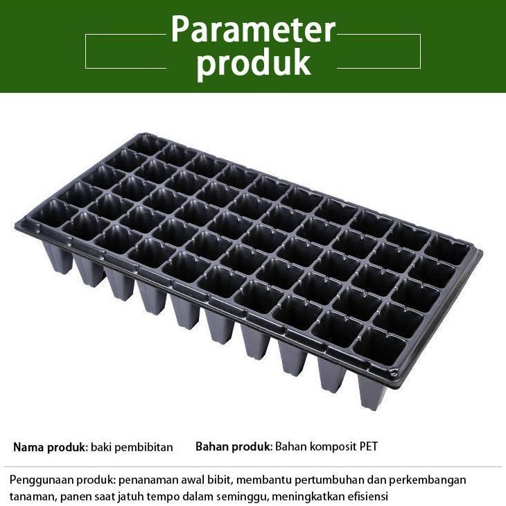 Bisa Cod 50Pcs/100Pcs Pot Bibit /Tray Semai / 0.8Mm Seedling Pot /Pot Tray Semai Bibit Benih 21/32/5
