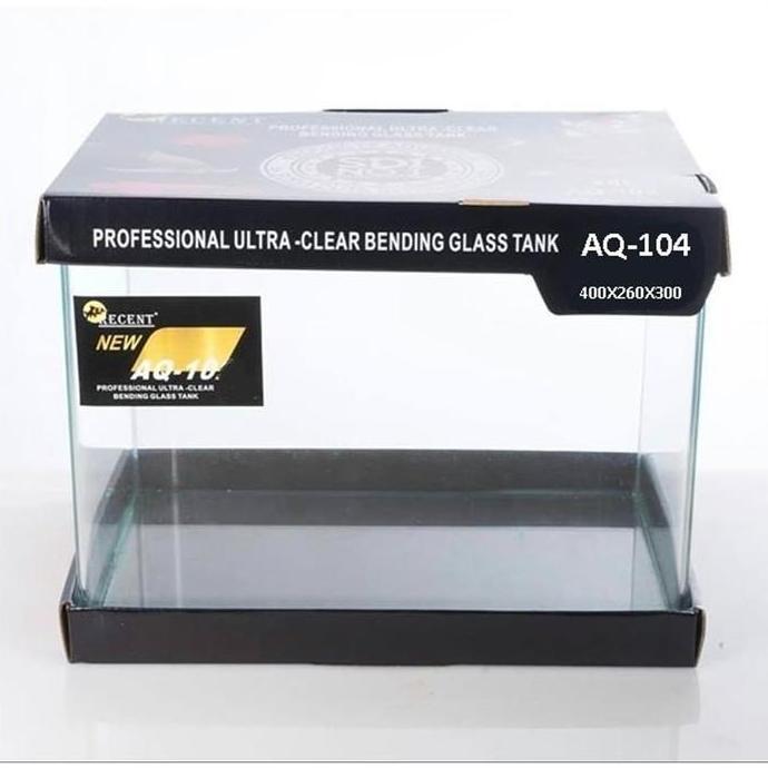 Recent AQ 104 Aquarium Kaca Bending 40x26x30 cm