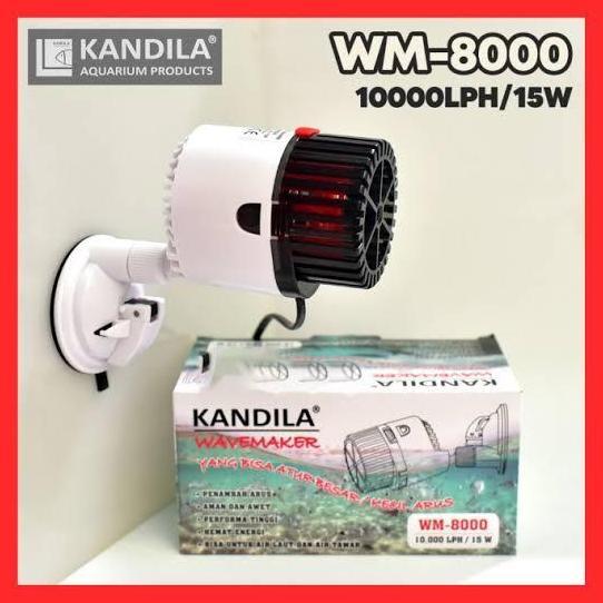 NEW kandila wave maker WM8000 10000lph 15W pembuat arus ombak penambah arus adjustable wave maker