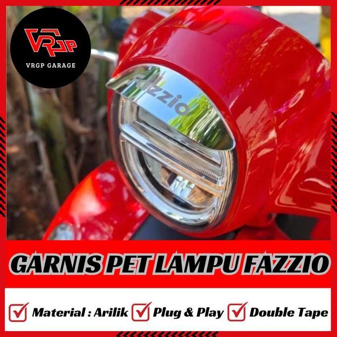 Vrgp Garnis Pet Lampu Fazzio/ Garnish Pet Lampu Yamaha Fazzio Bahan Akrilik Tebal/ Aksesoris Fazzio 