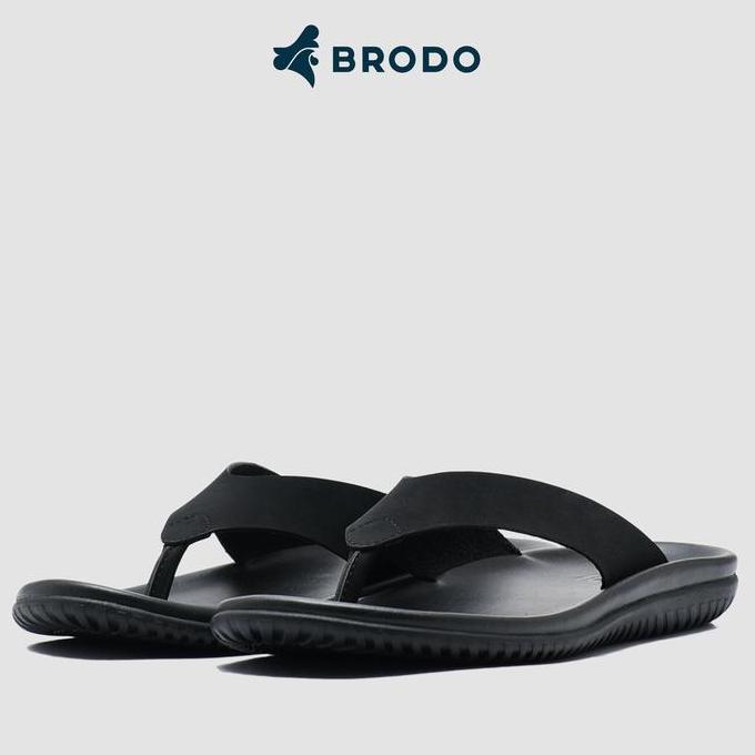 Sandal Pria BRODO Flipper Full Black