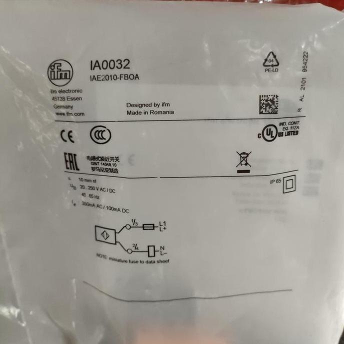 Sale Ifm Electronic Ia0032 Iae2010-Fboa Inductive Sensor Original