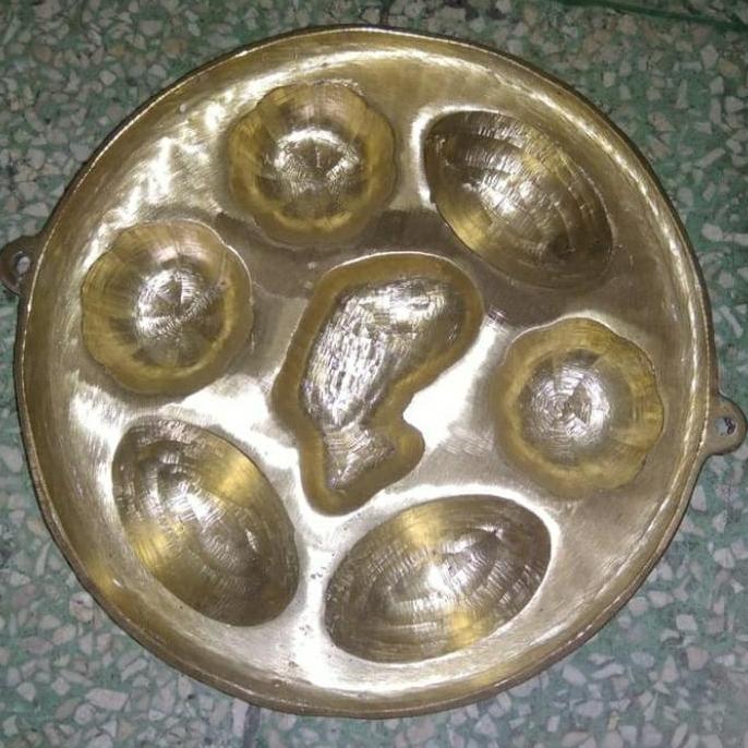 cetakan kue cubit dll motif bahan kuningan%