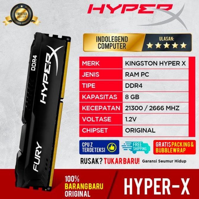 NEW RAM HYPER X DDR4 8GB PC2666