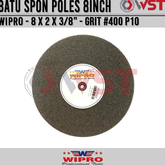 Terjangkau Wipro Batu Gerinda Poles Non Woven 8Inch Grit 400 P10 / Poliac / Spon