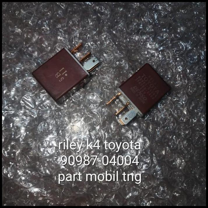 TERBARU RELAY RILEY TOYOTA KAKI 4 12V 90987-04004 ORIGINAL