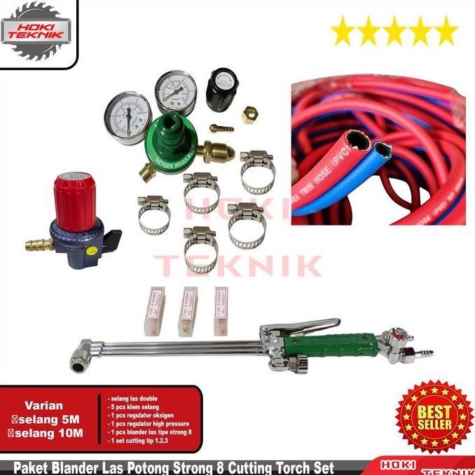 Terjangkau Paket Blender Las Potong Strong 8 Cutting Torch Set