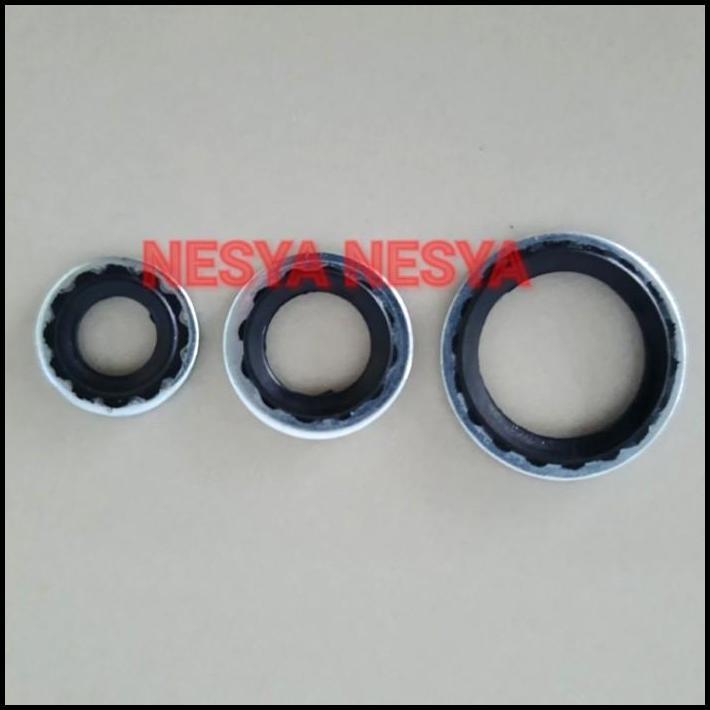 GRATIS ONGKIR 3 PCS BUAH BIJI SEAL SIL O-RING O RING ORING WASHER BESI PADA KONEKSI SELANG PIPA AC U