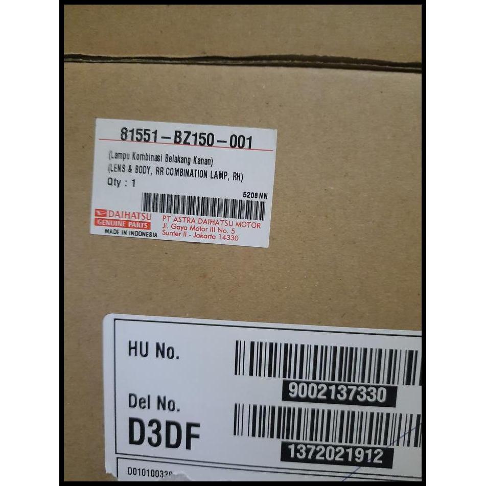 TERBARU STOPLAMP / LAMPU BELAKANG AGYA AYLA 2012 2013 2014 2015 2016 ORIGINAL 