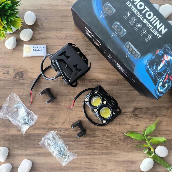 Murah Lampu Tembak Sorot Led Laser Gun Sql 2 Mata Motor Mobil 2 Warna