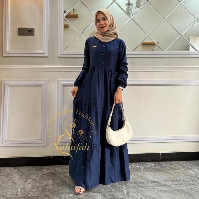 READY Gamis KALITA Rayon Twill / Gamis Susun / gamis Kancing Busui Premium Quality G00D QU4LITY