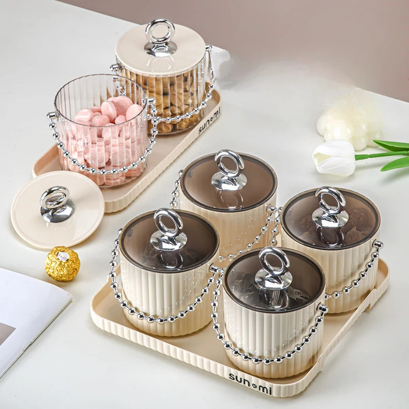 [Ms] Toples Kue Kacang Permen Toples Set + Nampan Toples Imlek Lebaran
