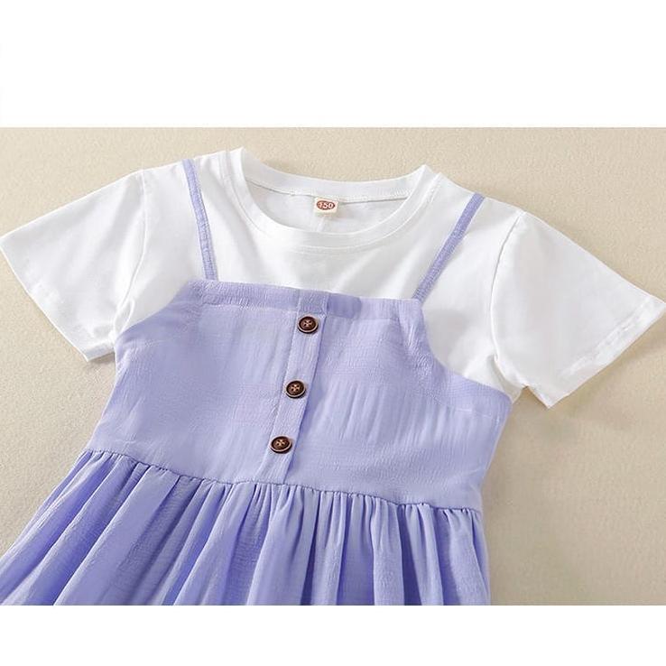 HAILEY DRESS BAJU CASUAL FASHION KOREA ANAK TANGGUNG CEWEK DAILY IMPORT