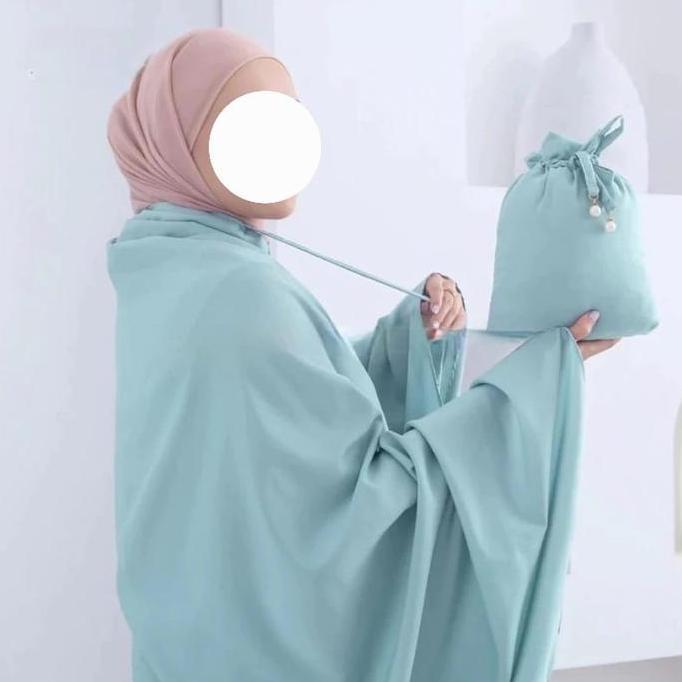 Mukena 2 IN 1  Rayon Jumbo | Mukena Resleting Best Seller Atasan Katun LA