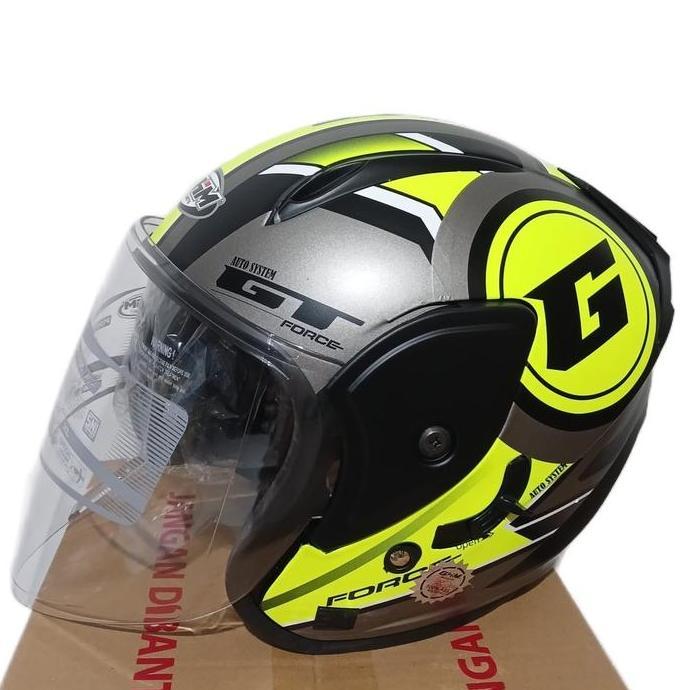 Helm SNI GHM Revo G Force Yellow Double Visor Terlaris