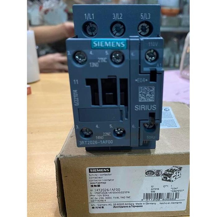 KONTAKTOR SIEMENS 3RT2026-1AF00 110V