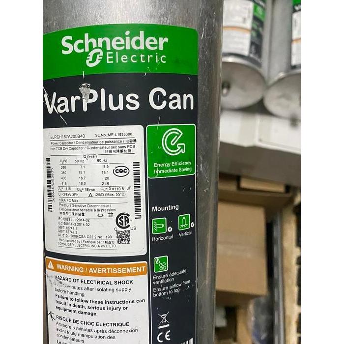CAPACITOR SCHNEIDER BLRCH167A200B40