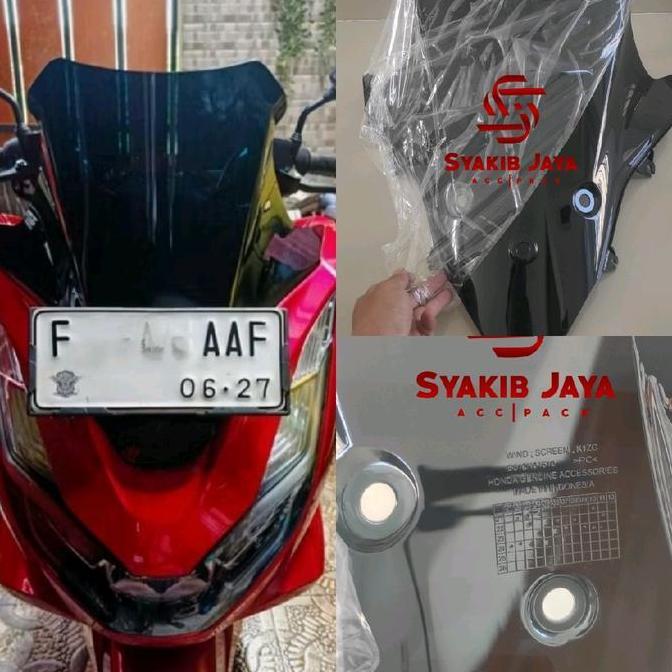 Visor Depan Windshield Motor Pcx 160 2022-2024 Original Honda Promo