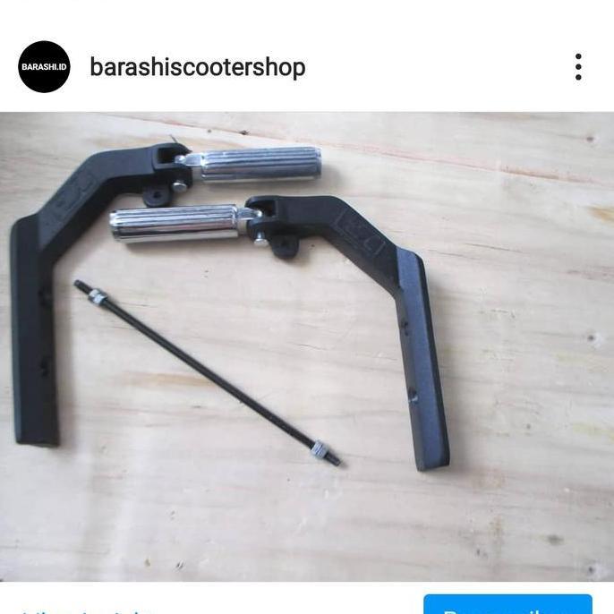 Promo footstep lipat vespa replika vigano hitam Diskon