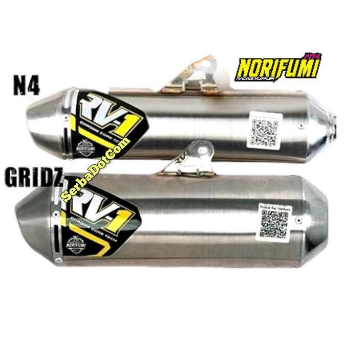 Promo KNALPOT NORIFUMI RV1 N4 GRIDZ KLX 150 KLX50 CRF 150 CRF150 ORIGINAL SILINCER TABUNG LAMA KECIL