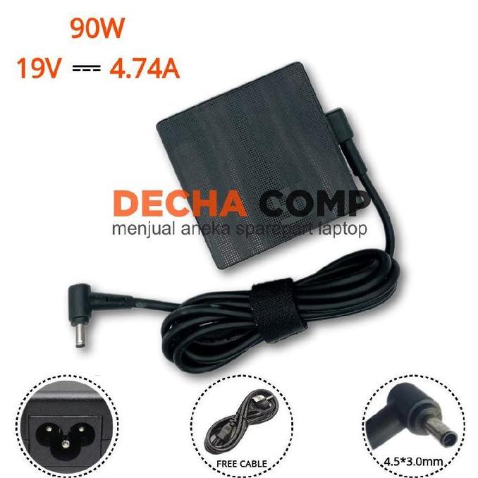 Adaptor Charger Asus Vivobook 14X K3405Vc K3405Vf K3405 K3405V K3405Va 19V 4.74A 90W Murah
