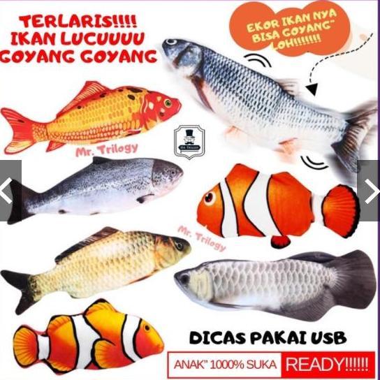 Mainan Ikan Goyang-Goyang,Uget Uget Masak-Masakan, Kado Anak Lucu Unik Garansi