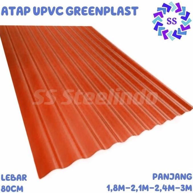 Avastashop - ATAP GELOMBANG ASBES UPVC GO GREEN PLAST (1,8M 2,1M 2,4M 3M)