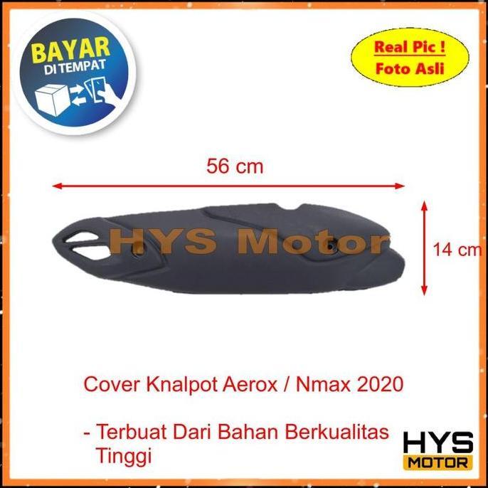 Cover Knalpot Aerox / Nmax New 2020 2021 2022 - Variasi Aksesoris Tutup Pelindung Knalpot Motor Yama