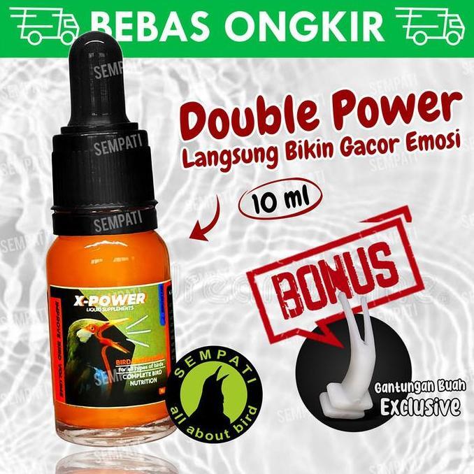 Kicaudor- Vitamin Burung X-Power Liquid Suplemen Obat Penambah Stamina Penggacor
