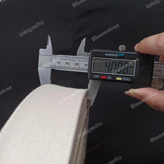 Roll Webbing Katun Tebal Bintik 40mm 4cm Cotton Webbing 40 mm Tali Tas