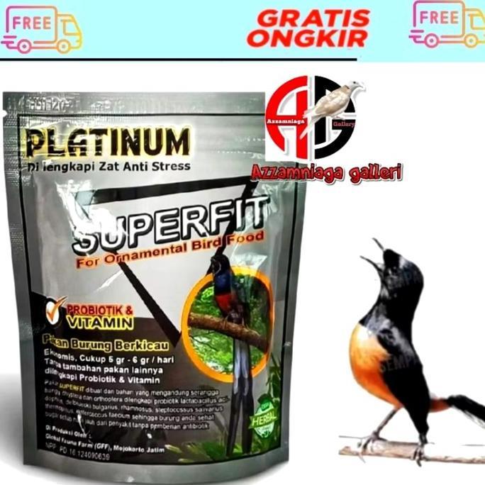 Kicaudor- Voer Superfit Platinum Voer Burung Murai Petarung Pakan Burung Murai