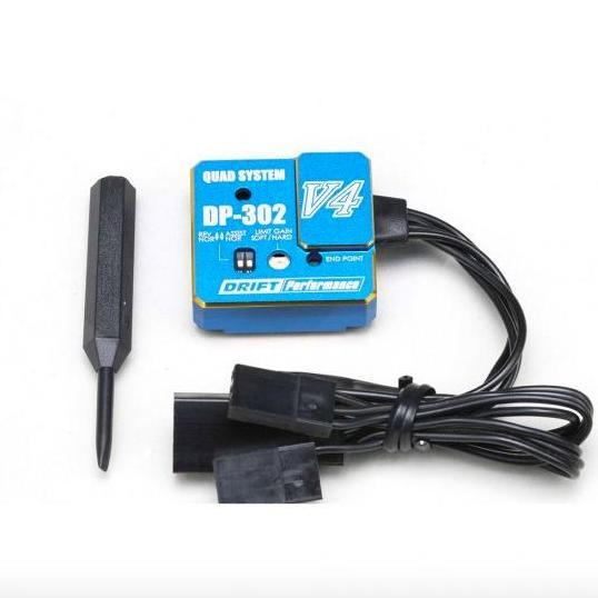 Yokomo Drift Performance 2/3Channel Steering Gyro Version 4 Blue Version w/ End Point Adjust - DPP-3