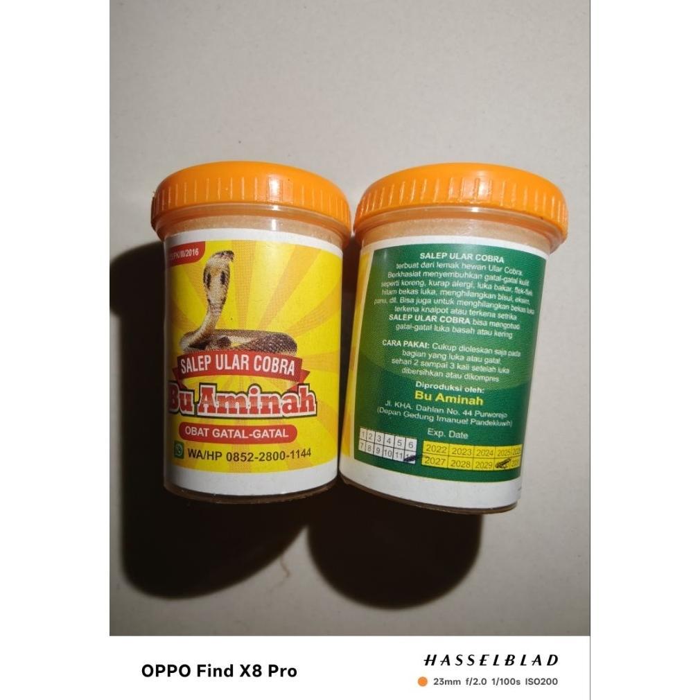 Salep Ular Cobra Ibu Aminah Untuk Gatal Dan Luka