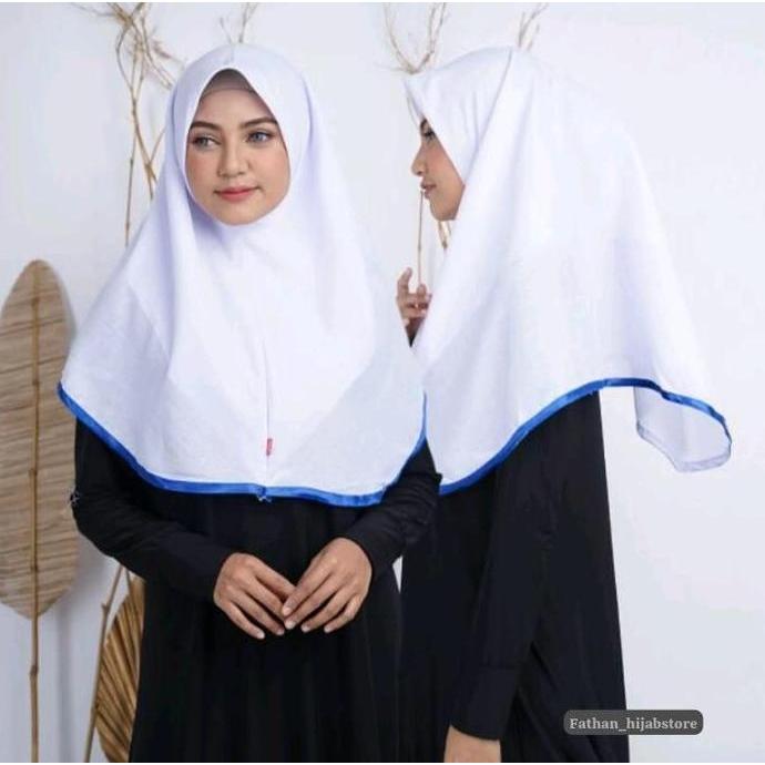 DE87 - kerudung perawat bidan hijab segiempat instan bidan perawat jilbab sekolah katun polino dan b