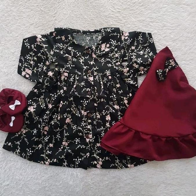 DV351 - Gamis Bayi Aisya tutu set
