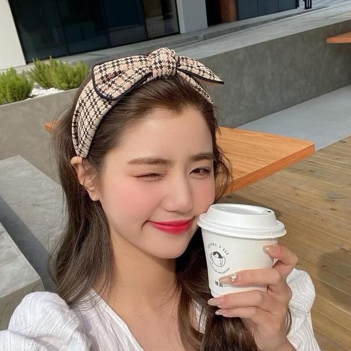 Lansungkirim- Hana Big Bow Korean Headband / Bando Bangkok Besar Lebar / Bandana Korea / Head Band B