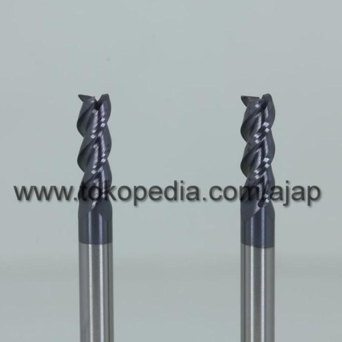 Grosir End Mill 3F Flute 8Mm Hrc55 Carbide Cnc Router Bits Aluminium Acp Iron