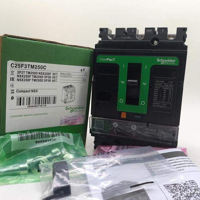 Promo MCCB/ BREAKER NSX250F 3P 250A 175-250A 36KA NSX250F 3POLE TM250D Diskon